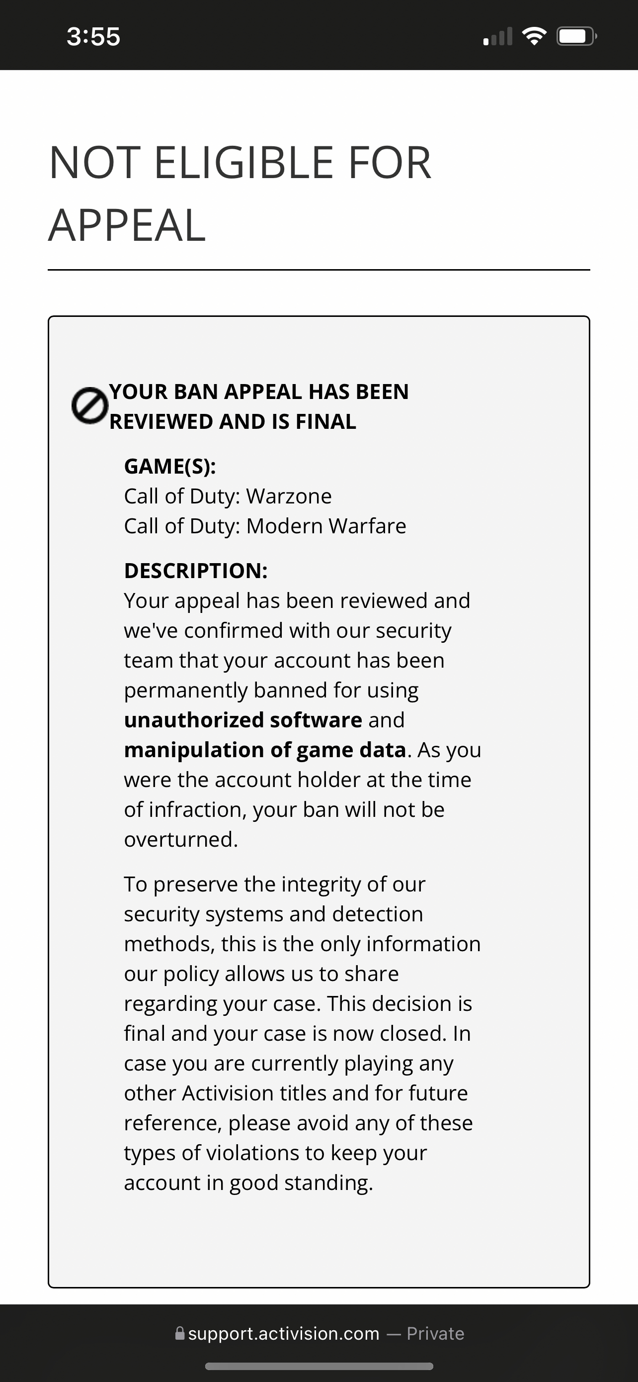 Activision Support