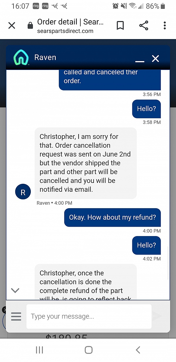 Sears PartsDirect Reviews 230 Reviews of