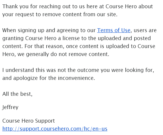 how to delete files from course hero