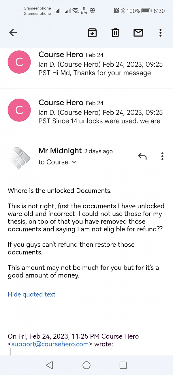 Course Hero Reviews 354 Reviews of Sitejabber