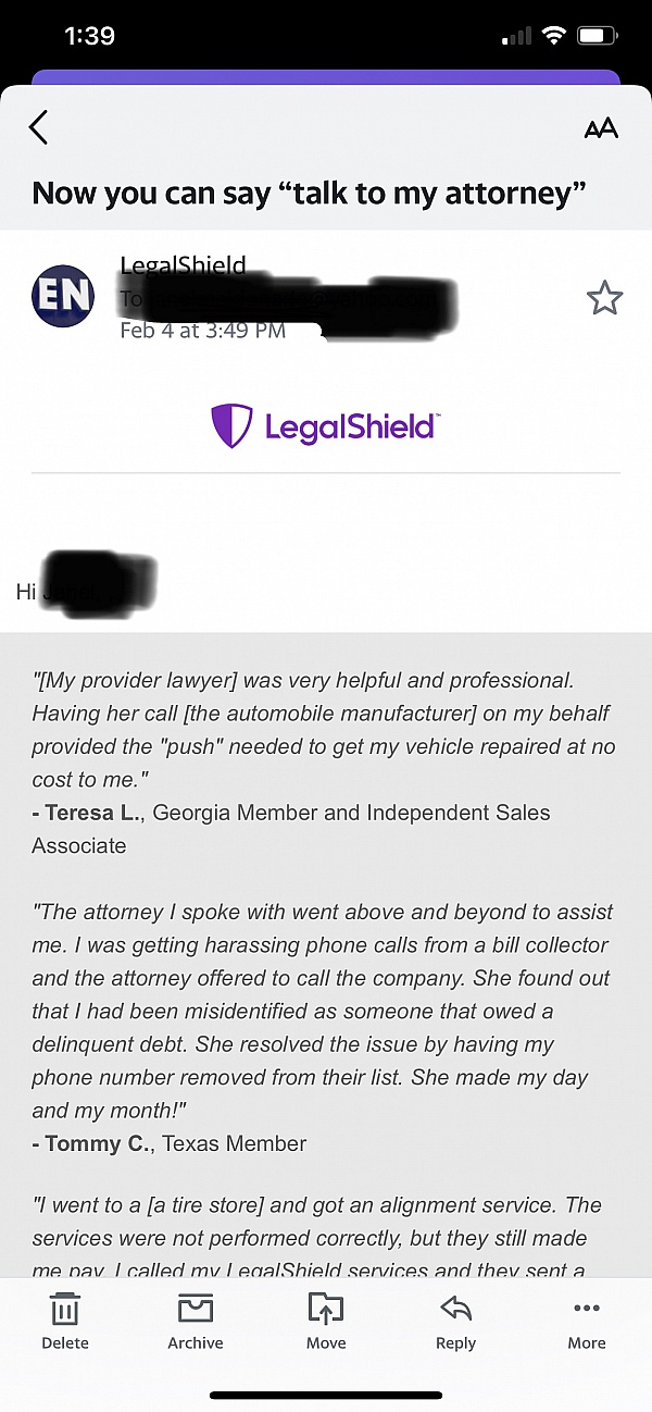 LegalShield Reviews - 56 Reviews Of Legalshield.com | Sitejabber