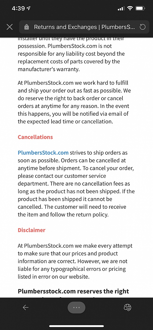 PlumbersStock Reviews 217 Reviews of Sitejabber