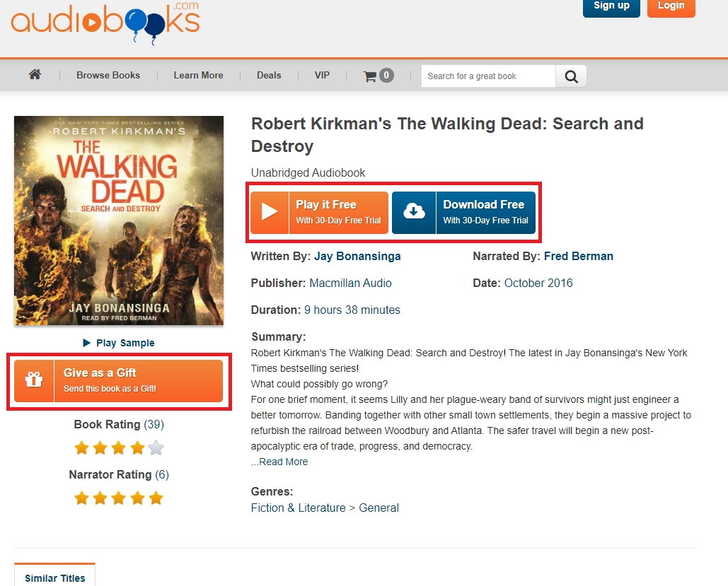 Search Audiobook Reviews