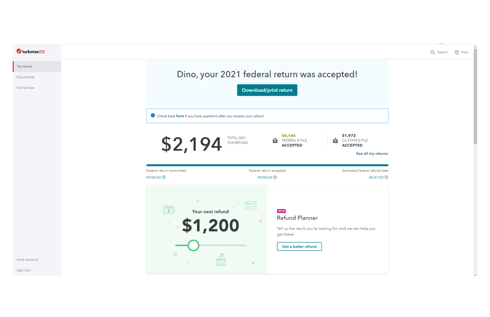 Turbotax Return Form