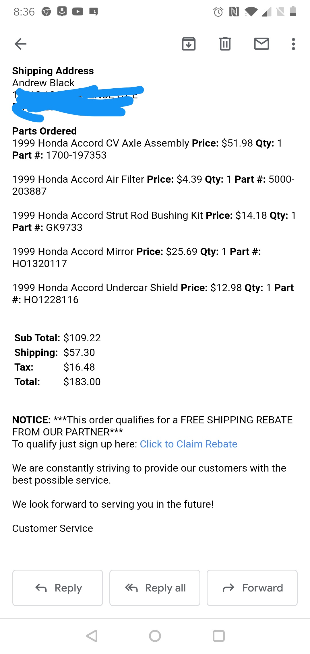 PartsGeek Reviews 603 Reviews of Sitejabber