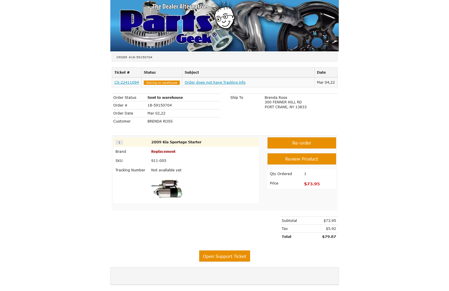 PartsGeek Reviews 1,311 Reviews of Sitejabber