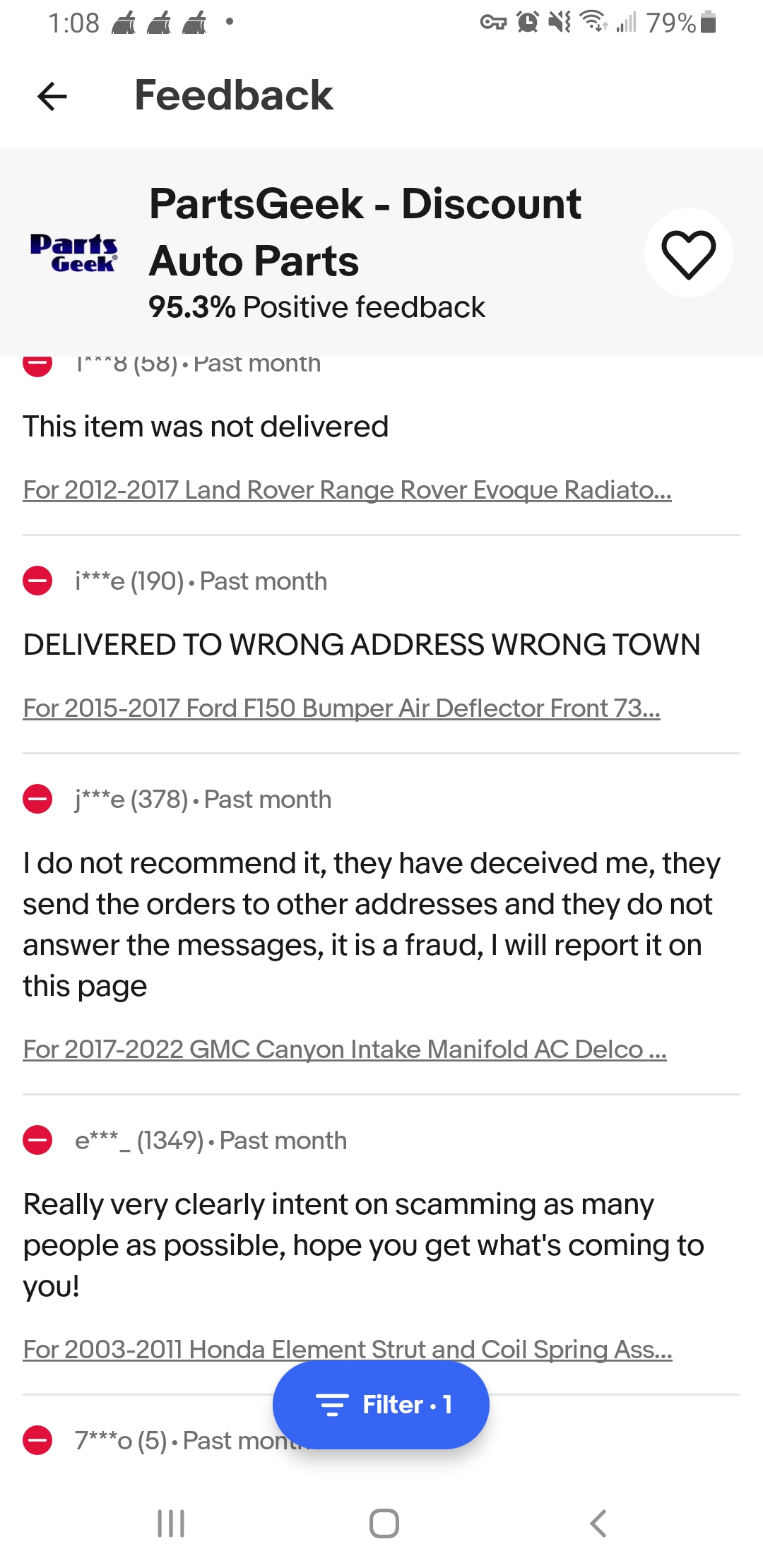 PartsGeek Reviews 1,146 Reviews of Sitejabber