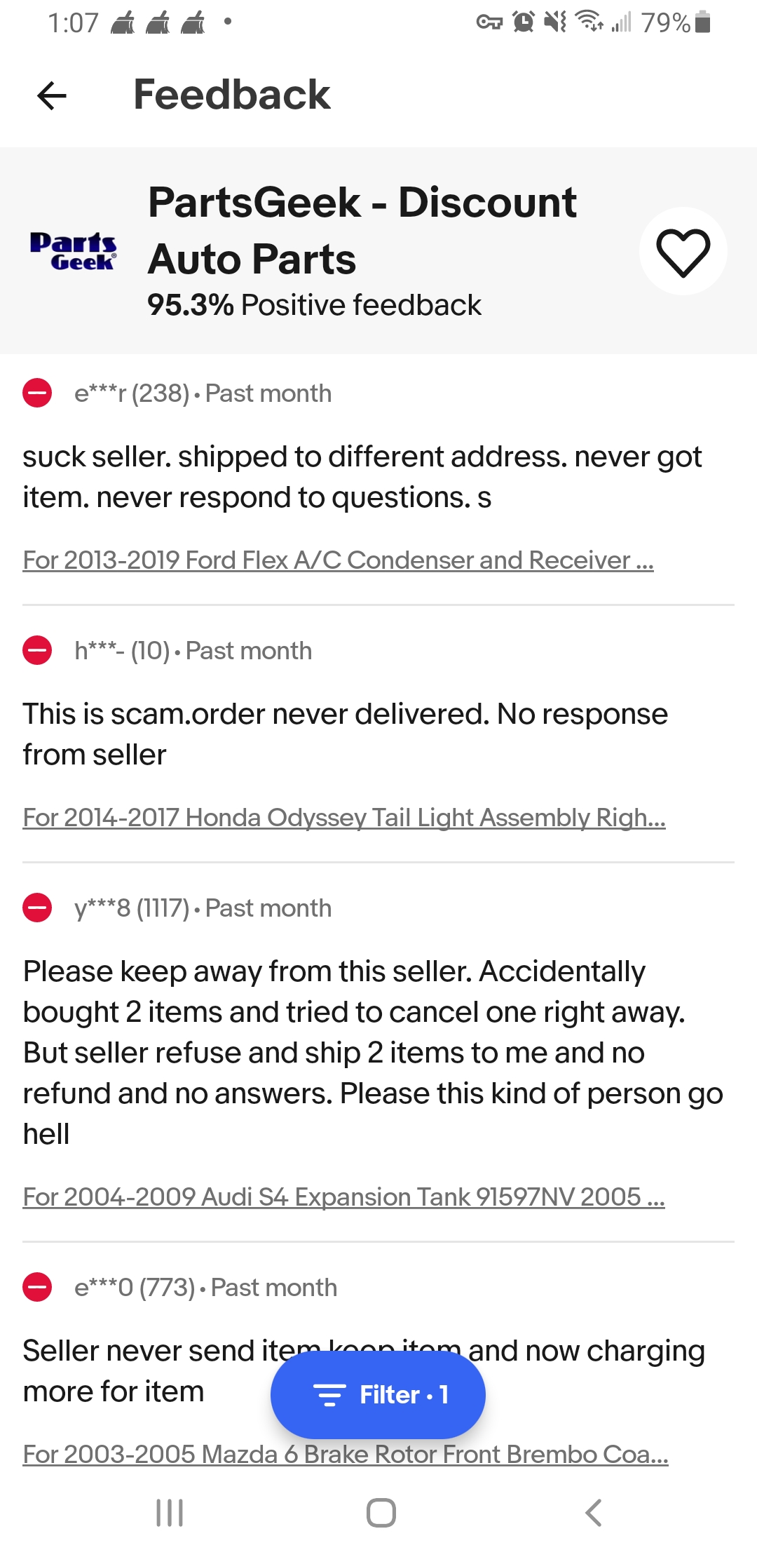 PartsGeek Reviews 1,137 Reviews of Sitejabber