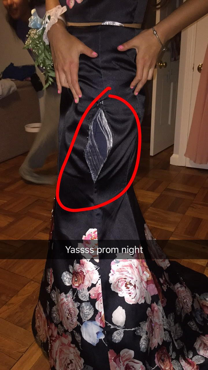 black prom dress with black tux