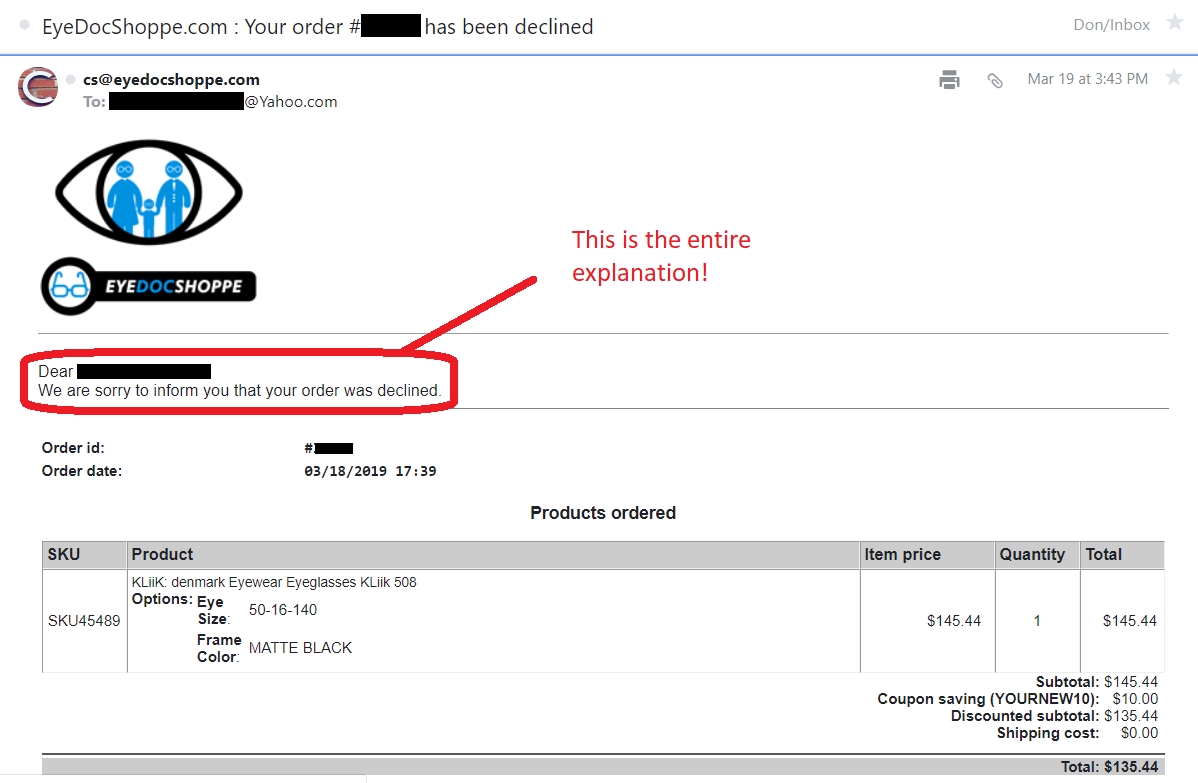 EyeDocShoppe Reviews - 22 Reviews of Eyedocshoppe.com | Sitejabber