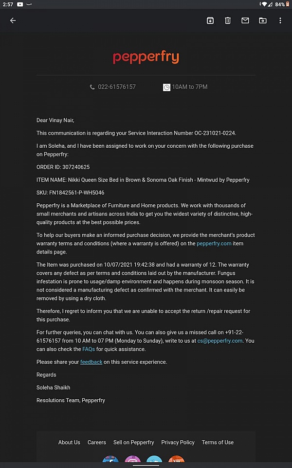 Pepperfry Reviews 176 Reviews Of Pepperfry Com Sitejabber