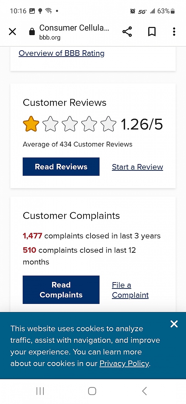 Consumer Cellular Reviews 142 Reviews of