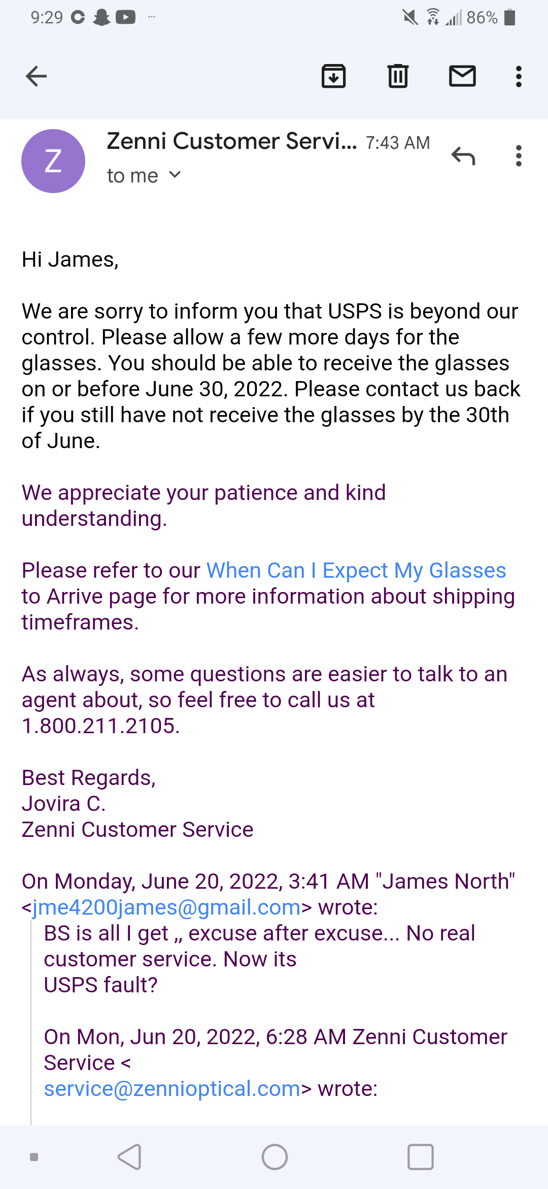 Zenni Optical Reviews - 1,814 Reviews of Zennioptical.com | Sitejabber