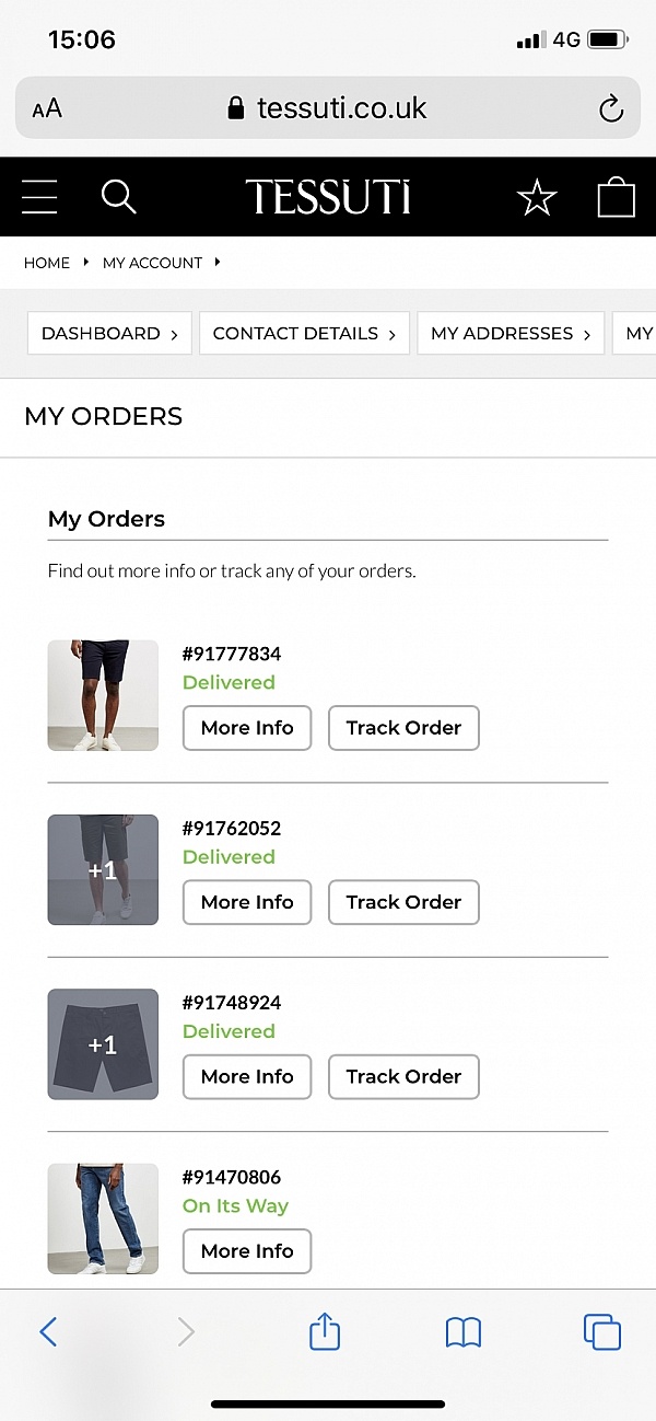 Tessuti UK Reviews 2 Reviews of Tessuti.co.uk Sitejabber