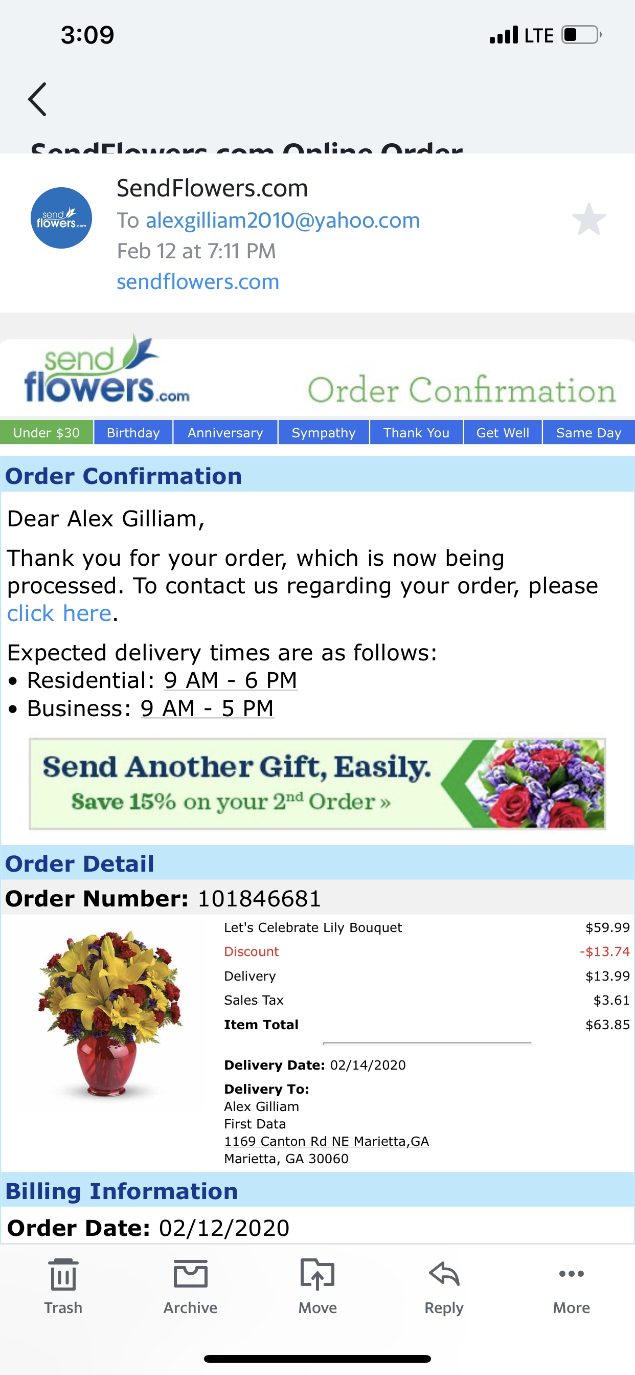 SendFlowers Reviews 870 Reviews of Sitejabber