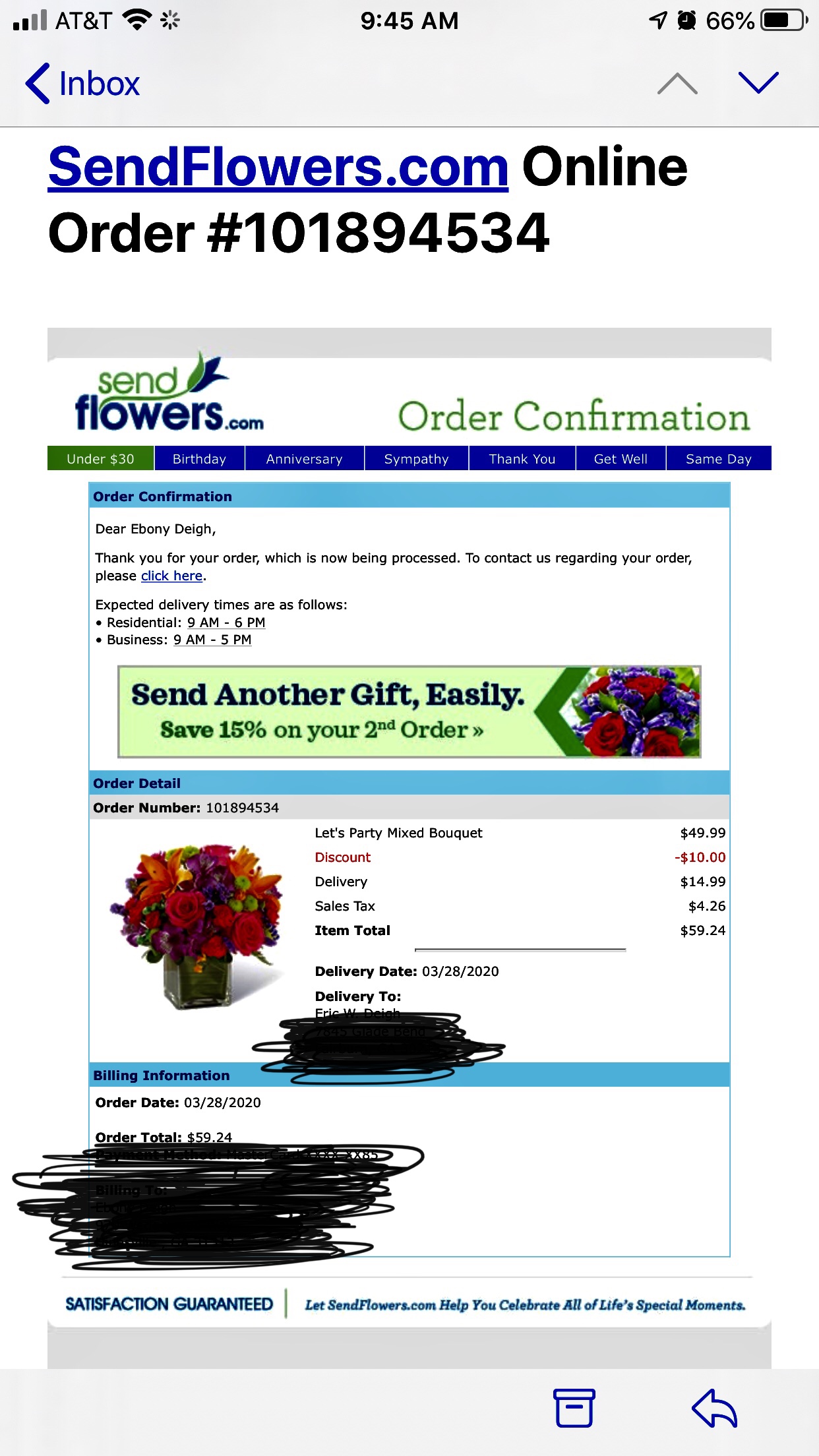 SendFlowers Reviews 611 Reviews of Sitejabber