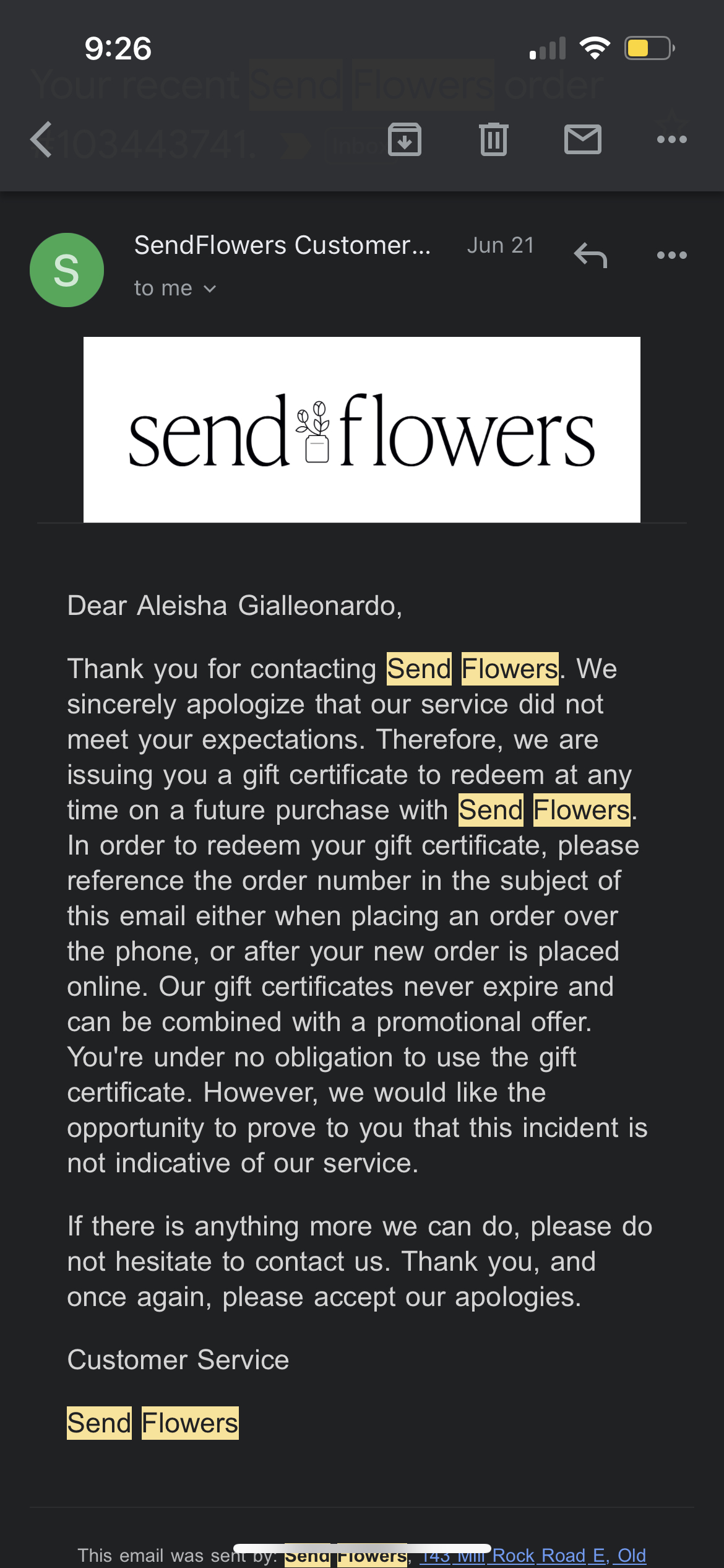 SendFlowers Reviews 1,179 Reviews of Sitejabber