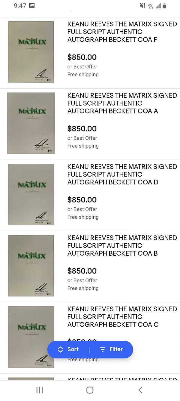 Hollywood Memorabilia Reviews 47 Reviews of