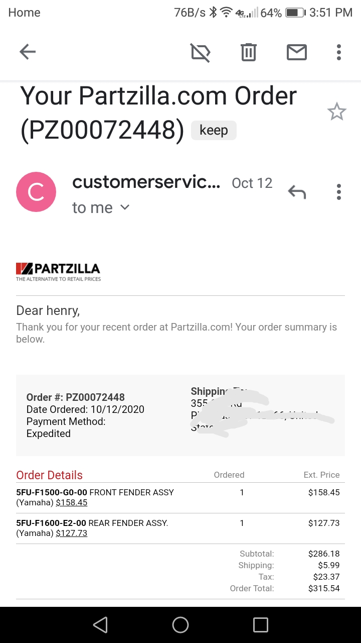 Partzilla Reviews 541 Reviews of Sitejabber