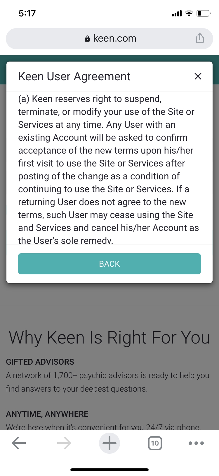 keens website