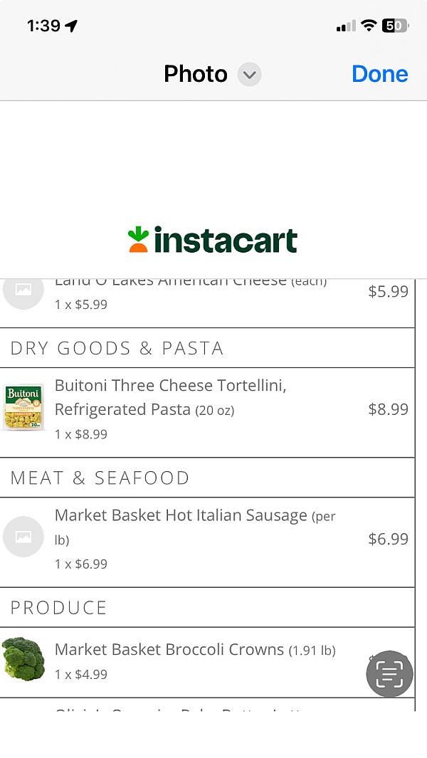 Instacart product 0