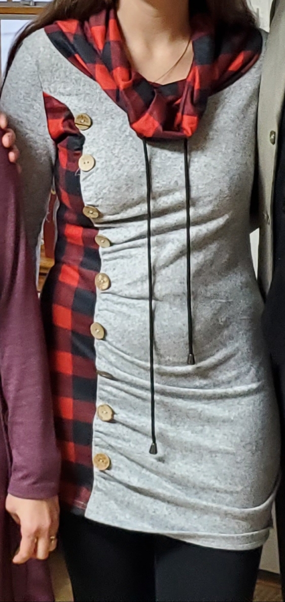pacsun plaid dress