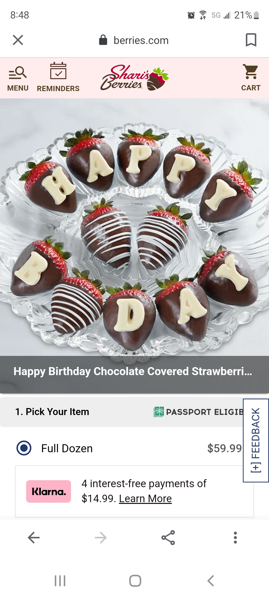 Shari's Berries Reviews 1,939 Reviews of Sitejabber