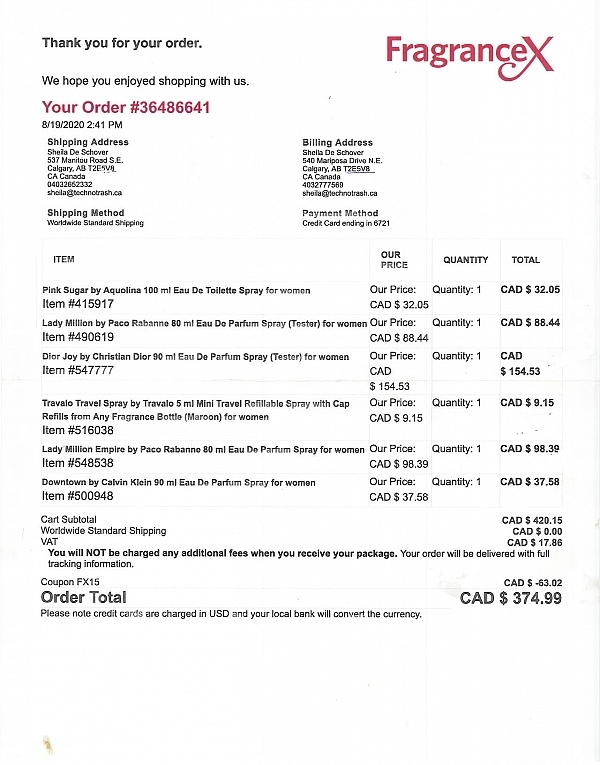 FragranceX Reviews 80,144 Reviews of Sitejabber