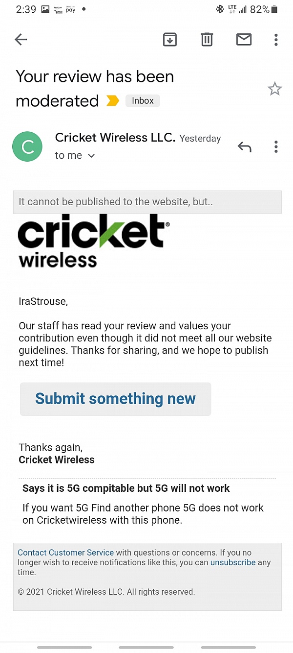cricket mobile reviews