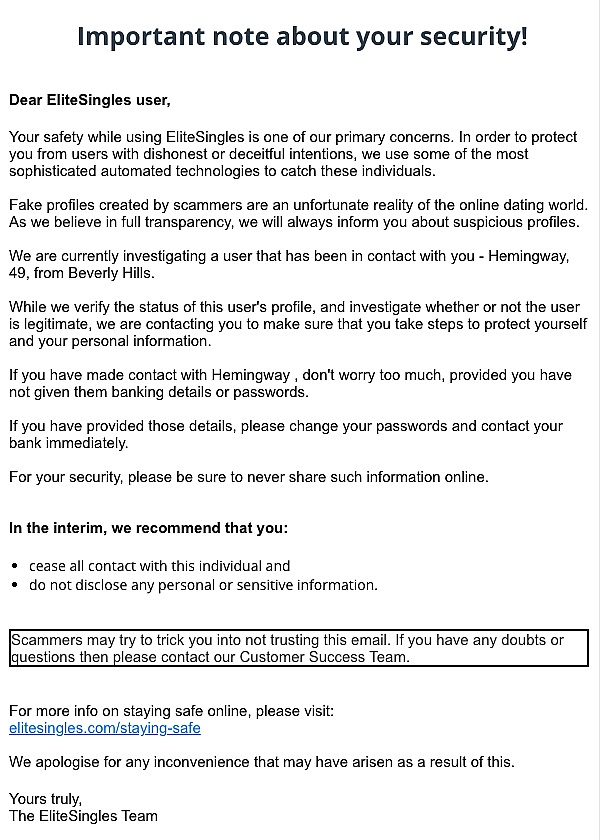 EliteSingles product 0