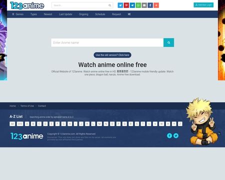 website thubmnail of 123anime