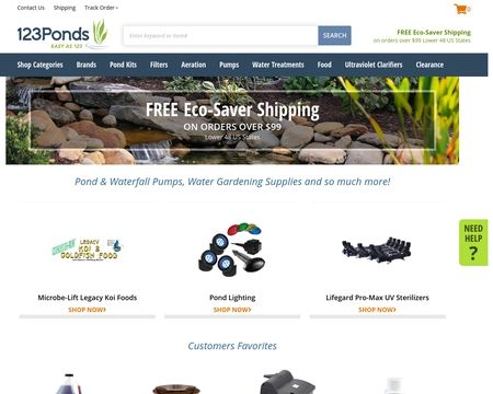 website thubmnail of 123Ponds.com