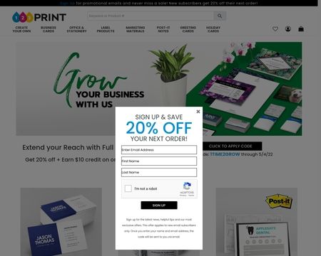 website thubmnail of 123Print