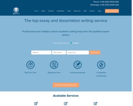 website thubmnail of 15writers