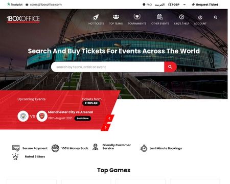 website thubmnail of 1BoxOffice