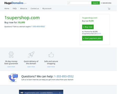 website thubmnail of 1supershop