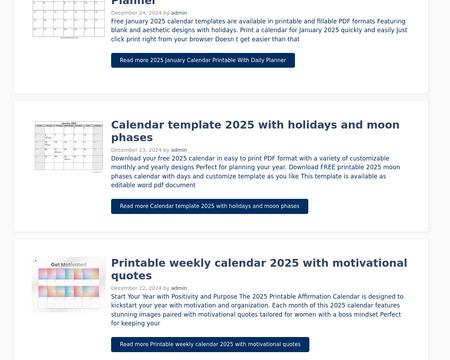 2025printablecalendar