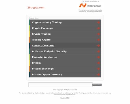 website thubmnail of 28crypto