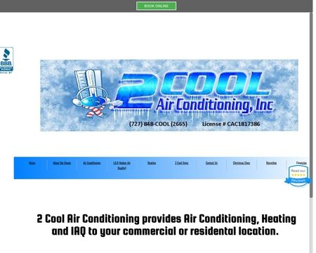 website thubmnail of 2Cool Air Conditioning,Inc