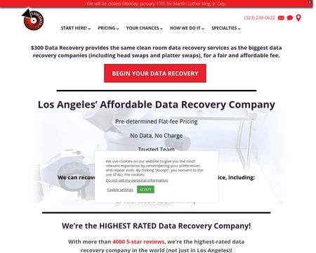 website thubmnail of $300 Data Recovery