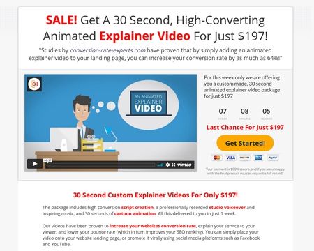 website thubmnail of 30 Second Explainer Videos