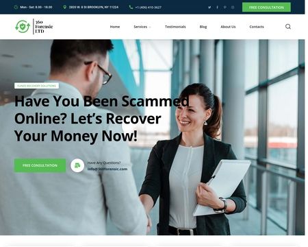 website thubmnail of 360forensic