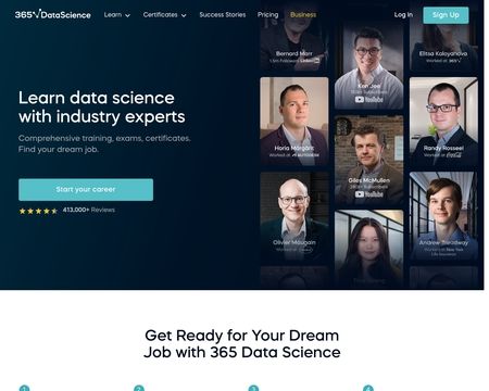 website thubmnail of 365 Data Science