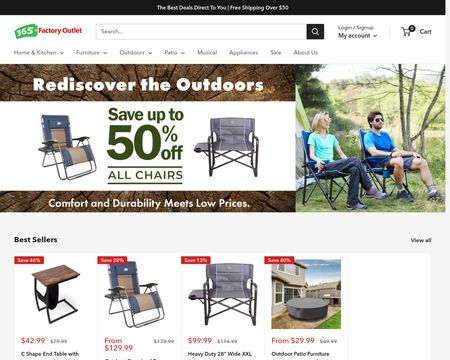 website thubmnail of 365 Factory Outlet