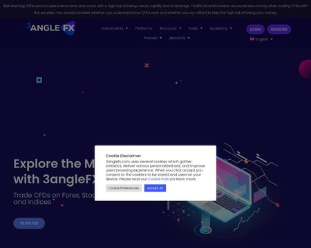 website thubmnail of 3anglefx