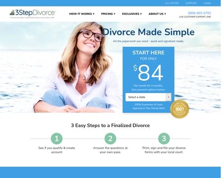 website thubmnail of 3stepdivorce