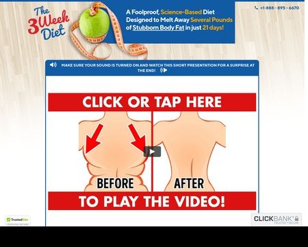 website thubmnail of The 3 Week Diet