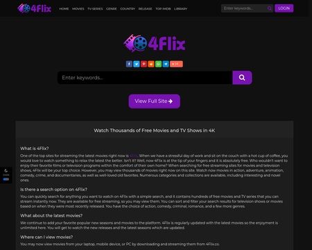 website thubmnail of 4flix.co