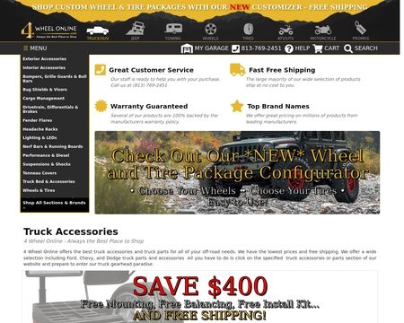 website thubmnail of 4WheelOnline