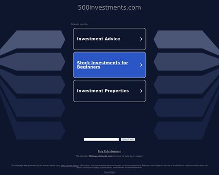 website thubmnail of 500investments